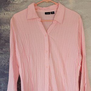 Basic Editions, pleated Pink Blouse Brand New